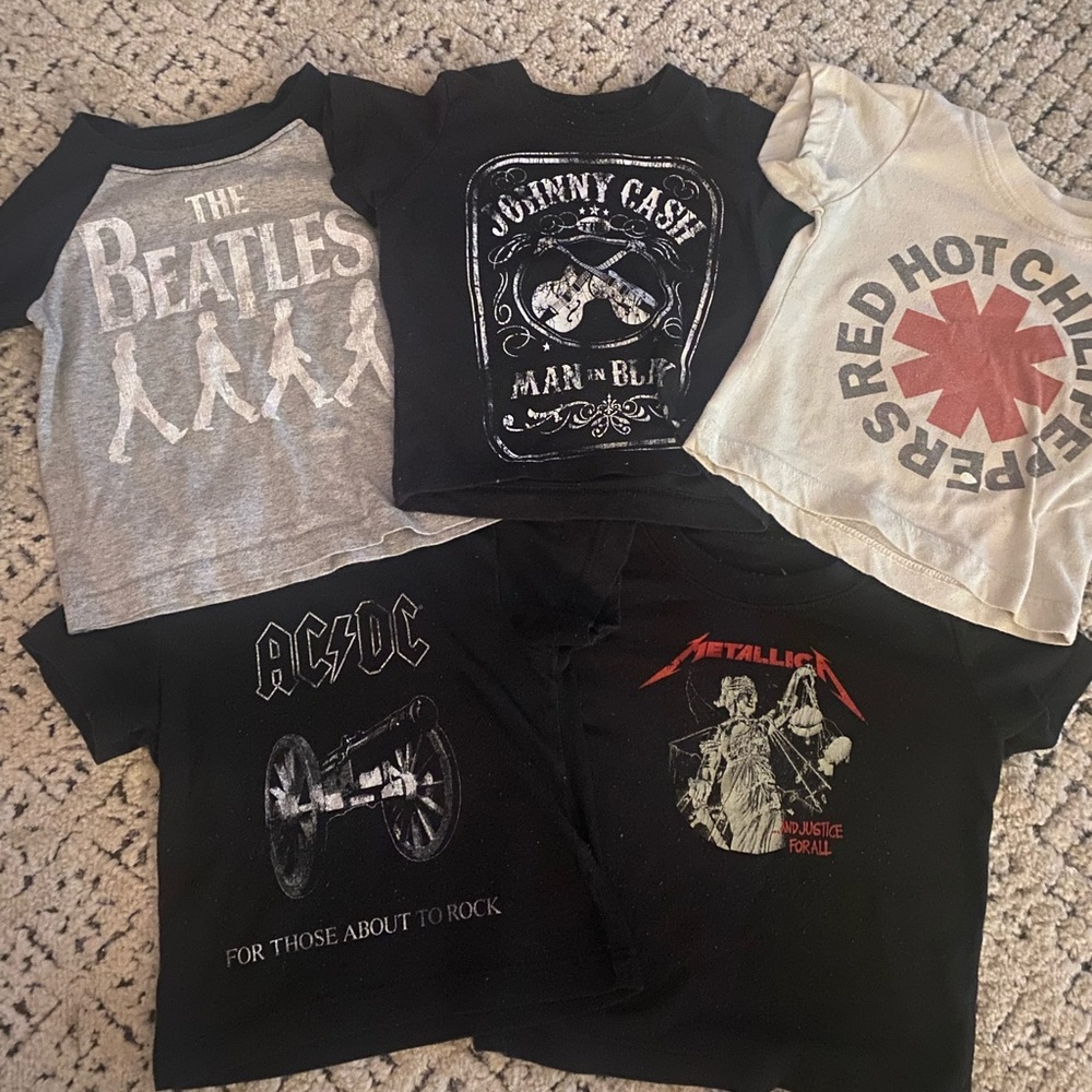Toddler Band Tee Lot (5 shirts) 12 months